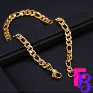 8" 14k Italian Figaro Bracelet